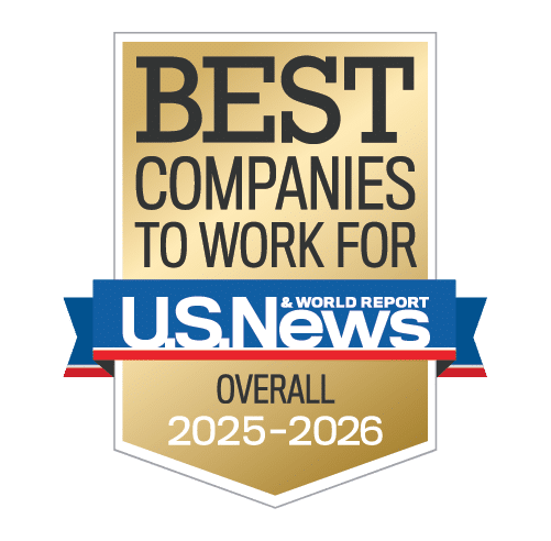 2025-2026 Best Company to Work For by U.S. News & World Report Badge